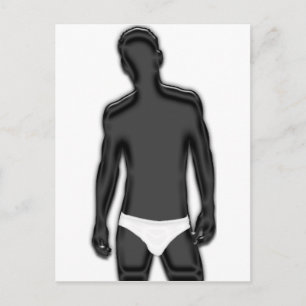 Carte Postale Homme en sous-vêtements