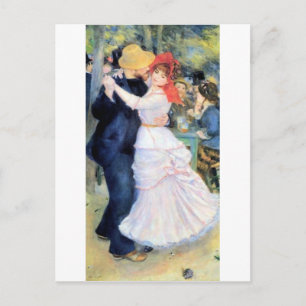 Carte Postale Homme femme dansant peinture de renoir