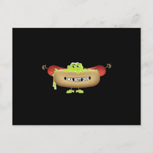 CARTE POSTALE HOMME HOT DOG