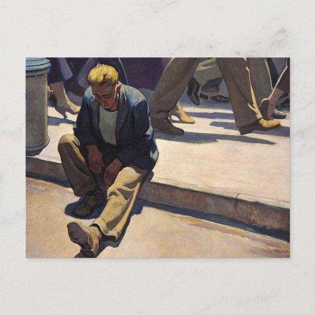 Carte Postale Homme oublié, 1934 par Maynard Dixon (Devant)