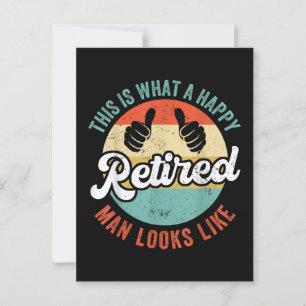 Carte Postale Homme retraité drôle de retraite