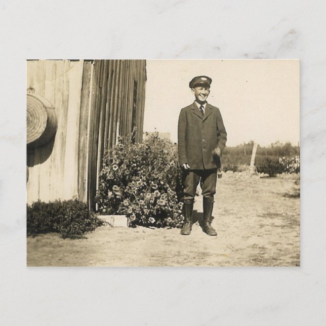 CARTE POSTALE HOMME UNIFORME N° 27 (Devant)