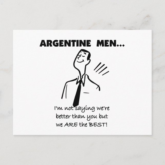 Carte Postale Hommes argentins (Devant)