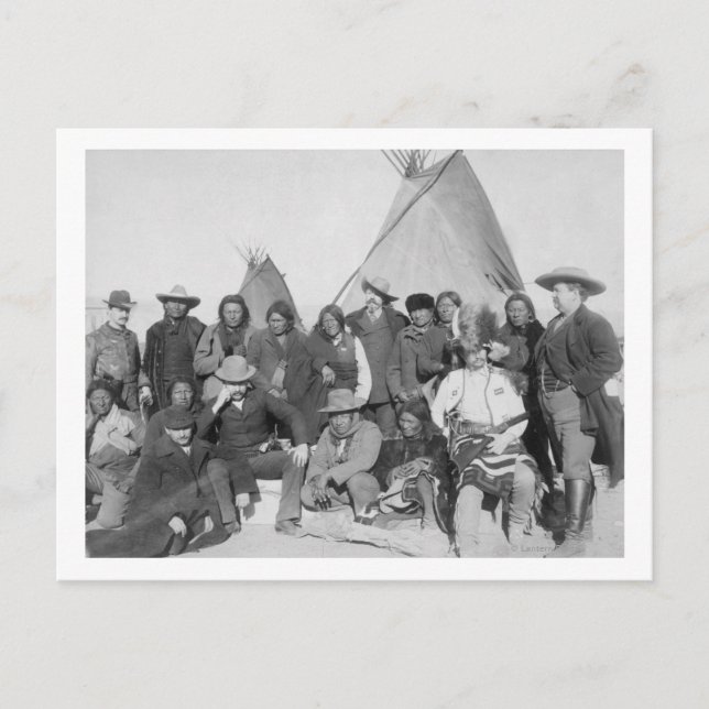 Carte Postale Hommes blancs (y compris Buffalo Bill) et Lakota 3 (Devant)