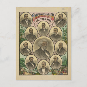 Carte Postale Hommes de couleurs distingués Frederick Douglass
