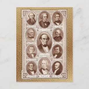 Carte Postale Hommes d'État et Orateurs américains