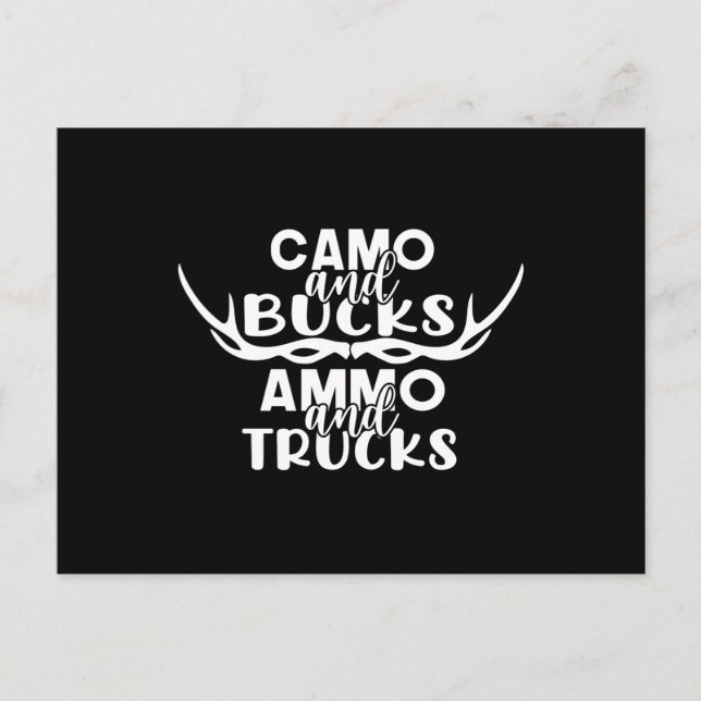 Carte Postale Hommes Drôle Chasse aux Cerfs Humour T Chemises po (Devant)