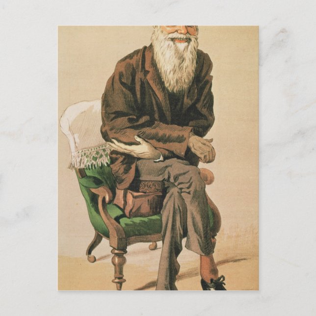 Carte Postale Hommes du jour, no 33, Charles Darwin (Devant)