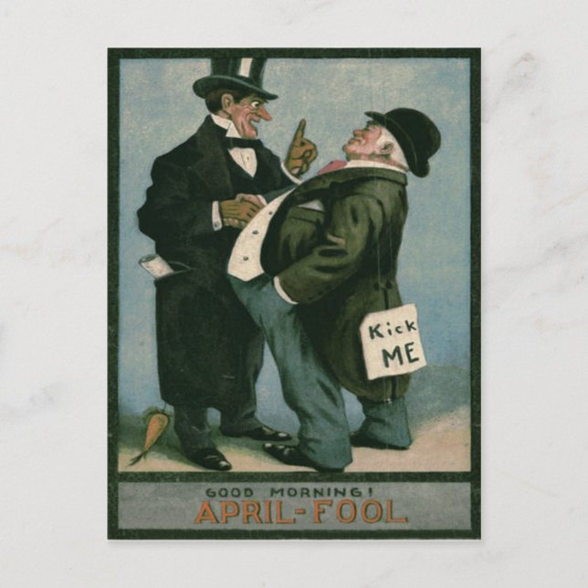 Carte Postale Hommes Messieurs Blague Farce Carotte (Devant)