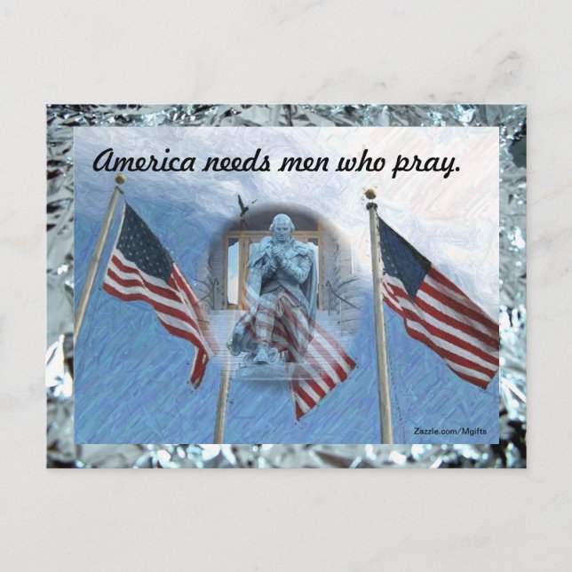 Carte Postale Hommes Qui Prient (Devant)