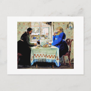 Carte Postale Hommes russes au thé