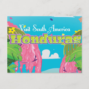 Carte Postale honduras Cartoon Travel print.