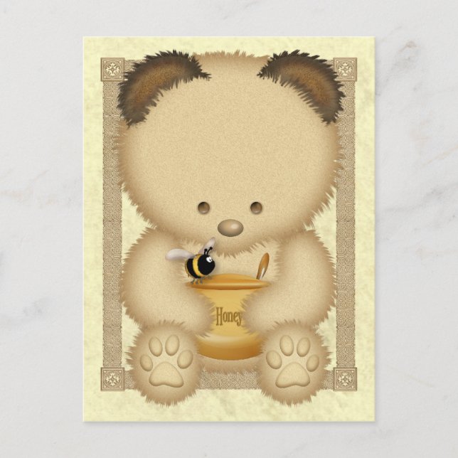 Carte postale Honey Bear (Devant)