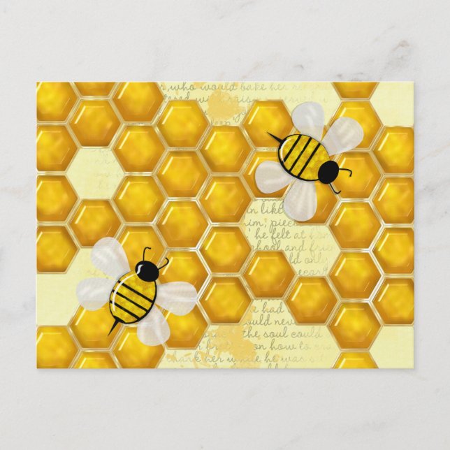 Carte Postale Honey Comb 3D Whimsey (Devant)
