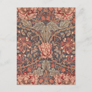 Carte Postale Honeysuckle, modèle floral de William Morris