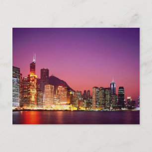 Carte Postale Hong Kong la nuit