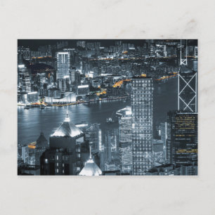 Carte Postale Hong Kong la nuit