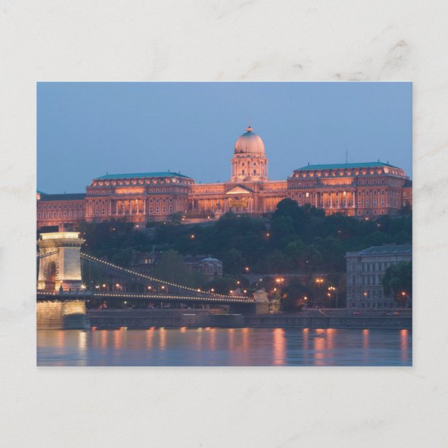Carte Postale HONGRIE, Budapest : Pont Szechenyi (Chaîne), (Devant)