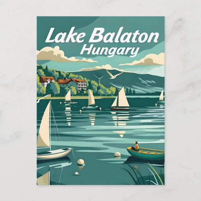 Carte Postale Hongrie du lac Balaton (Devant)