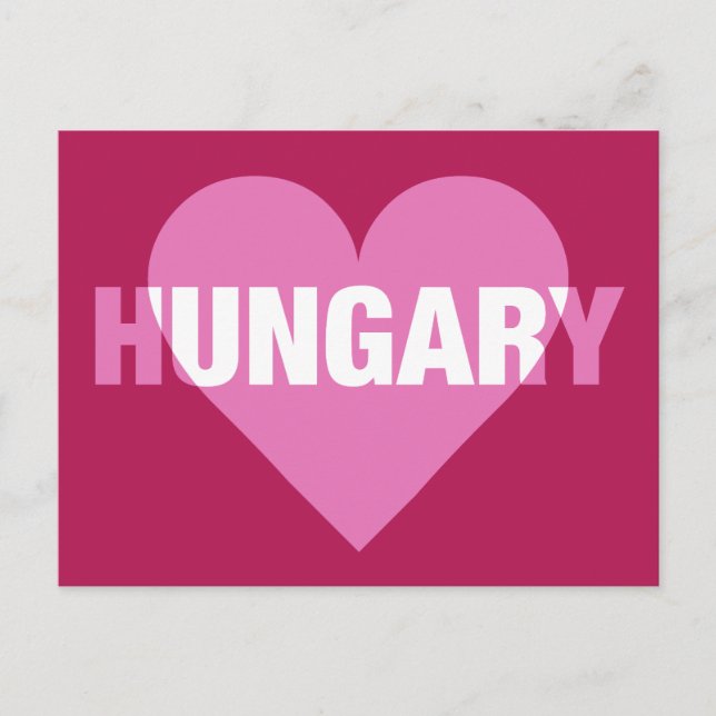 Carte postale Hongrie Love (Devant)