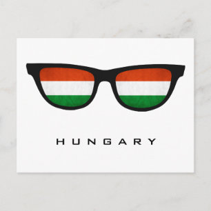 Carte Postale Hongrie Nuances texte et couleur personnalisés car