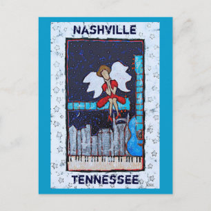 Carte Postale Honky Tonk Angel postcard (Nashville, TN)