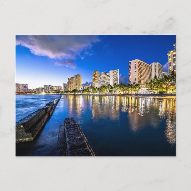 CARTE POSTALE HONOLULU OAHU HAWAI (Devant)