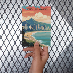 Carte Postale Honolulu Waikiki Beach Hawaii Panorama