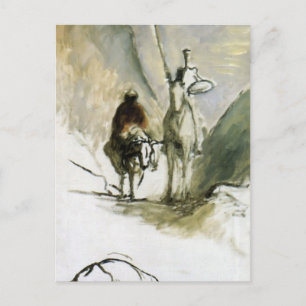 Carte Postale Honore Daumier - Don Quichotte, Sancho Pansa