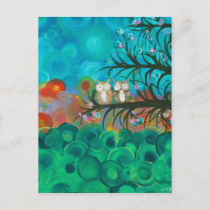 Carte Postale Hoolandia (c) 2013 - Couples d'hibou