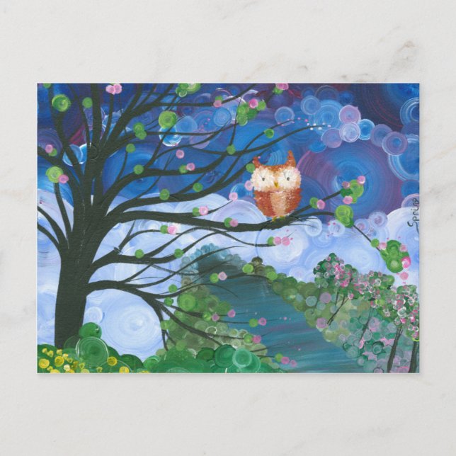 Carte Postale Hoolandia (c) 2013 - Saisons de hibou (Devant)
