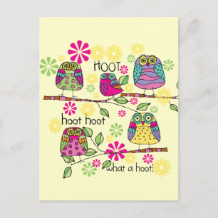 Carte Postale Hootie Owl