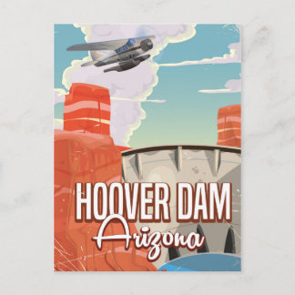 Carte Postale Hoover Dam Nevada Arizona Caricature Vintage