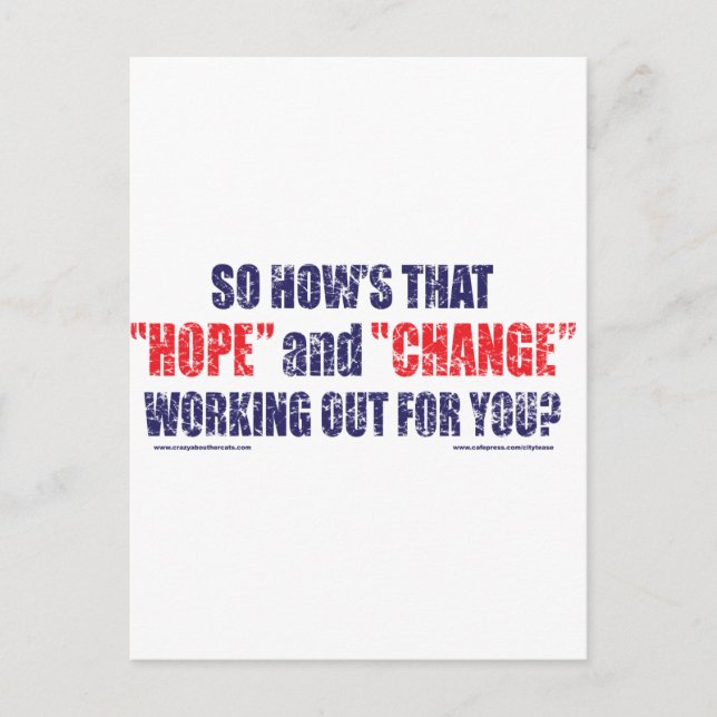 Carte Postale HOPE-and-Change-DST-TEE (Devant)
