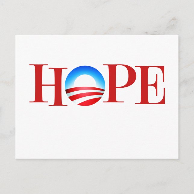Carte Postale HOPE Barrack Obama (Devant)