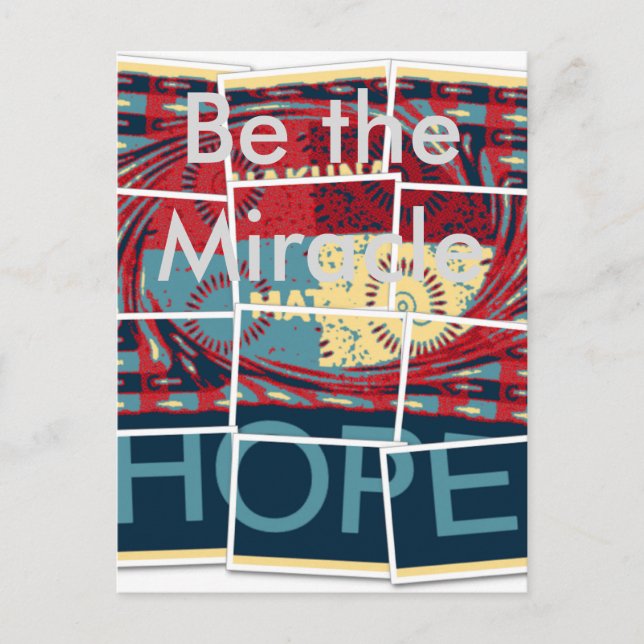 Carte Postale Hope Be The Miracle Beautively Inspirational (Devant)