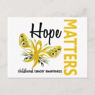 Carte Postale Hope Matters Papillon Cancer de l'enfance