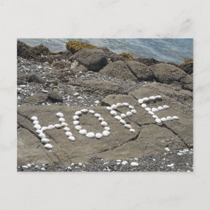Carte Postale Hope Seashell Art