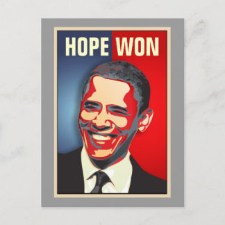 Carte Postale Hope Won - Barack Obama