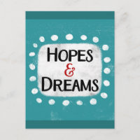 Carte postale Hopes & Dreams
