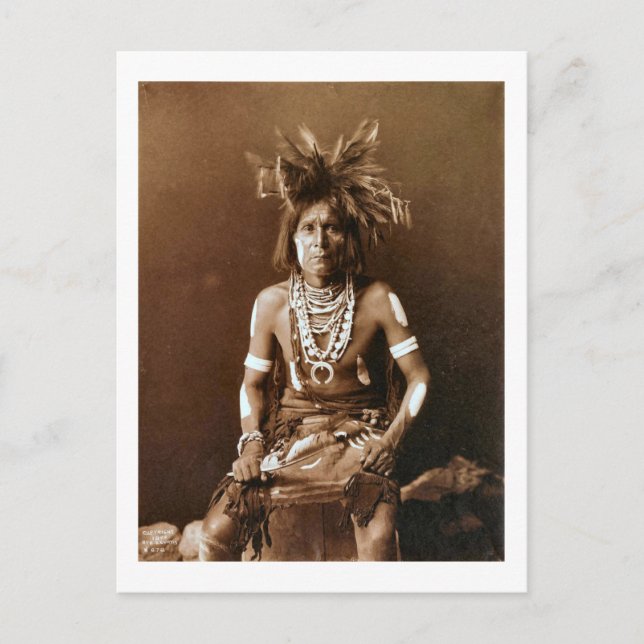 Carte Postale Hopi Snake Priest vers 1900 (Devant)