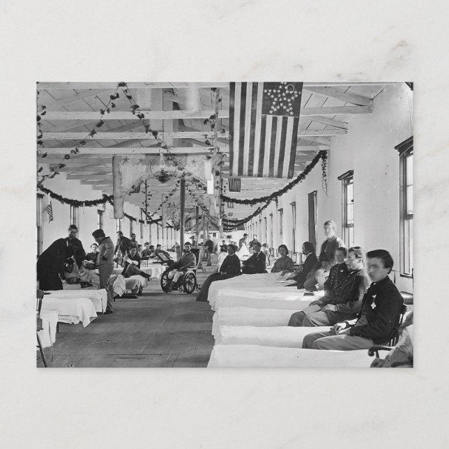 Carte Postale Hôpital vintage américain (Devant)