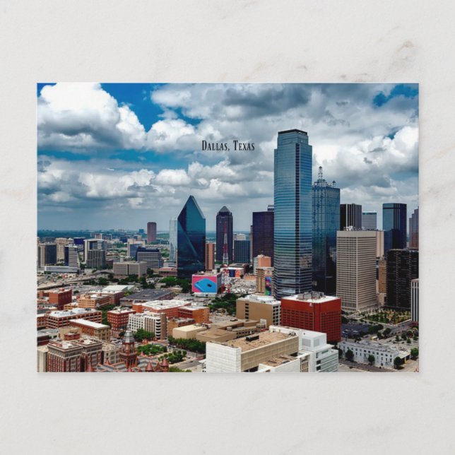 Carte Postale Horizon de Dallas, Texas (Devant)