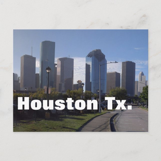 Carte Postale Horizon de Houston le Texas (panoramique) (Devant)