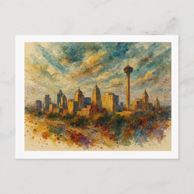 Carte Postale Horizon de San Antonio,  (Devant)