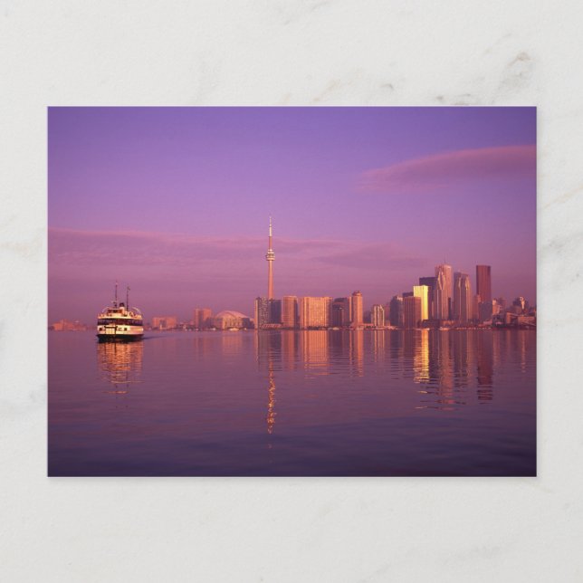 Carte Postale Horizon de Toronto, Ontario, Canada (Devant)