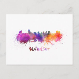 Carte Postale Horizon Windsor en aquarelle