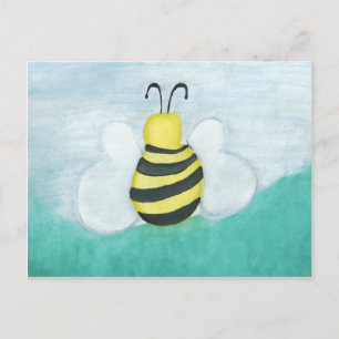 Carte postale horizontale des abeilles