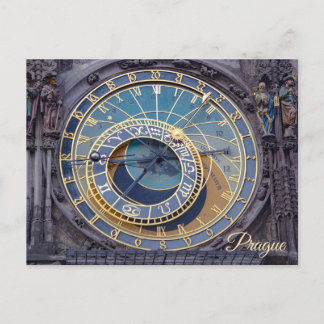 Carte Postale horloge astronomique de Prague