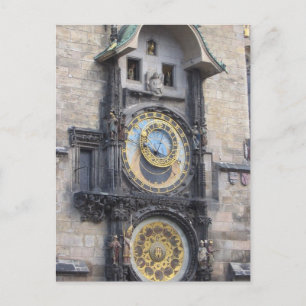 Carte Postale Horloge Astronomique De Prague Dans Le Carré De La